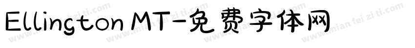 Ellington MT字体转换
